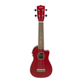 De Salvo UKMCSEQRD Cut-Away Soprano Ukulele - Red